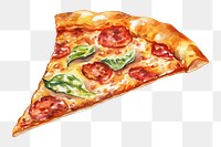 PNG Pizza food white background vegetable. 