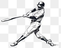 PNG Baseball athlete helmet sports transparent background