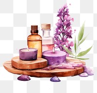 PNG Lavender therapy bottle flower. AI generated Image by rawpixel.