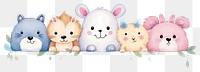 PNG Animal mammal plush cute transparent background