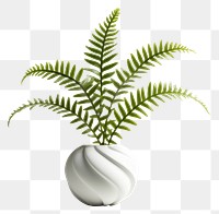 PNG Plant fern leaf vase. 