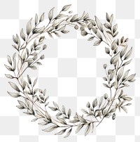 PNG Wreath pattern drawing  