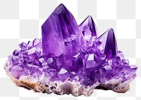 PNG Amethyst crystal gemstone mineral. 