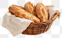 PNG Bread basket food bun. AI generated Image by rawpixel.