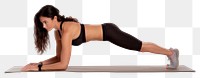 PNG Girl planking pilates sports adult. 