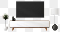 PNG Smart TV television sideboard furniture. AI generated Image by rawpixel.