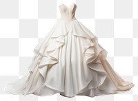 PNG Wedding dress fashion white. AI generated Image by rawpixel.