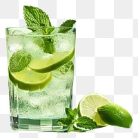 PNG Mojito cocktail drink fruit. AI generated Image by rawpixel.