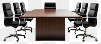 PNG Meeting table furniture office chair. 