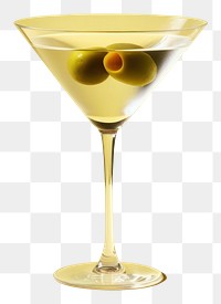 PNG Martini cocktail drink glass. 