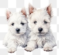 PNG Terrier mammal animal puppy. AI generated Image by rawpixel.