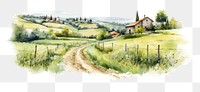 PNG Architecture countryside landscape outdoors. AI generated Image by rawpixel.