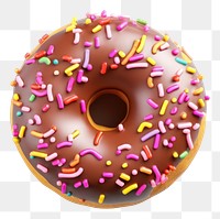 PNG Sprinkles dessert donut food. 