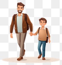 PNG Father adult white background togetherness. AI generated Image by rawpixel.