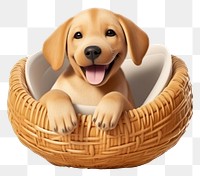 PNG Basket puppy pet retriever. 