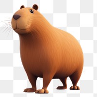 PNG Capybara cartoon mammal animal. 