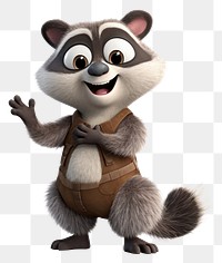 PNG Cartoon raccoon mammal animal. 