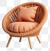 PNG Chair furniture armchair cushion. AI generated Image by rawpixel.