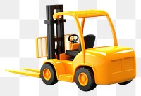 PNG Forklift  white background delivering. AI generated Image by rawpixel.