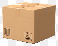 PNG Box cardboard carton white background. AI generated Image by rawpixel.