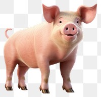 PNG Mammal animal boar pig. AI generated Image by rawpixel.
