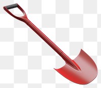 PNG Tool device shovel red. 