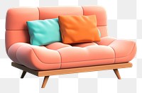 PNG Furniture armchair cushion pillow. AI generated Image by rawpixel.