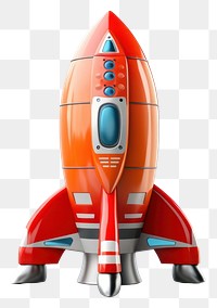 PNG Rocket aircraft vehicle white background. AI generated Image by rawpixel.