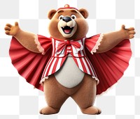 PNG Cartoon bear toy transparent background. 