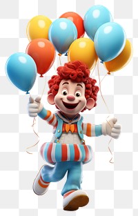 PNG Balloon clown cartoon  