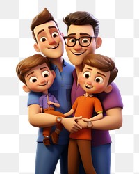 PNG Cartoon family adult  