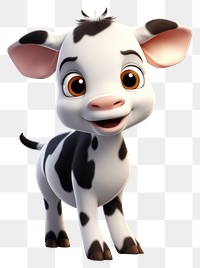 PNG Cow cartoon mammal animal. 