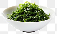 PNG Wakame salad plate food. AI generated Image by rawpixel.