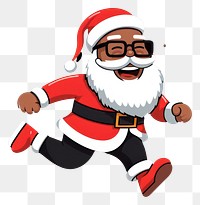 PNG Christmas black background santa claus celebration. 