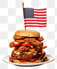 PNG Sandwich food meal flag. AI generated Image by rawpixel.