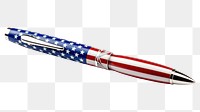 PNG Pen patriotism cosmetics lipstick. AI generated Image by rawpixel.