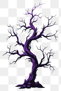 PNG Tree drawing purple sketch. AI generated Image by rawpixel.