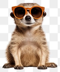 PNG Sunglasses animal meerkat mammal. AI generated Image by rawpixel.