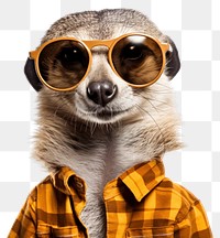PNG Sunglasses animal portrait meerkat. AI generated Image by rawpixel.