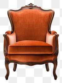PNG  Furniture chair armchair white background. AI generated Image by rawpixel.