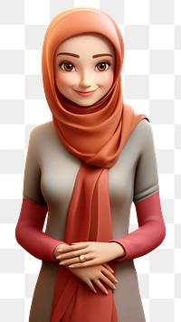 PNG Portrait adult hijab scarf. AI generated Image by rawpixel.