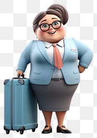 PNG Suitcase luggage adult woman. AI generated Image by rawpixel.