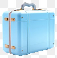 PNG Suitcase luggage blue briefcase. AI generated Image by rawpixel.