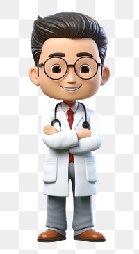 PNG Doctor white background stethoscope technician. AI generated Image by rawpixel.