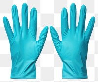 PNG Glove white background protection turquoise. 