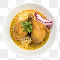 PNG Soup noodle curry plate. 