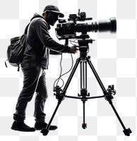 PNG Tripod person adult photo