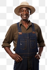 PNG Farmer adult smile white background. AI generated Image by rawpixel.