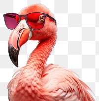 PNG Flamingo glasses sunglasses animal transparent background