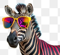 PNG Sunglasses zebra wildlife animal. AI generated Image by rawpixel.